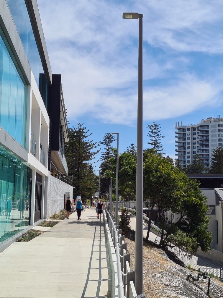 UA Architectural tapered pole in Cronulla